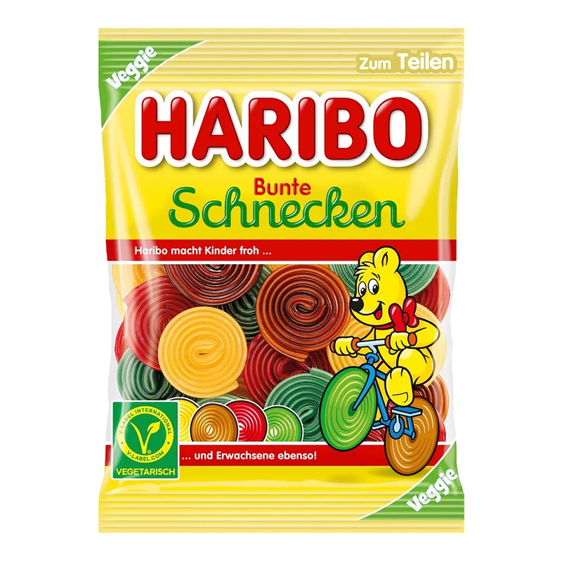 Haribo Fruit and Cola Wheels Gummy Candy