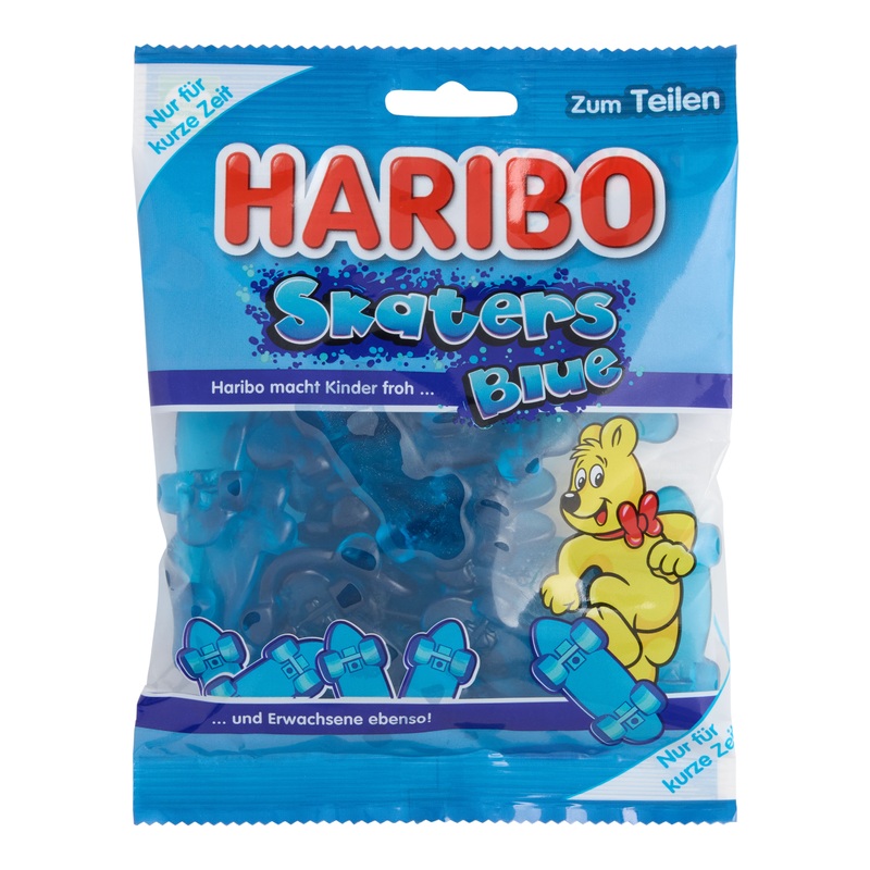 Haribo Limited Edition Skaters Blue Gummy Candy