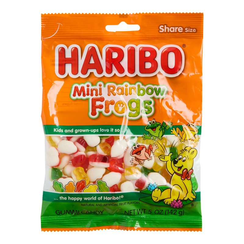 Haribo Mini Rainbow Frogs Gummy Candy