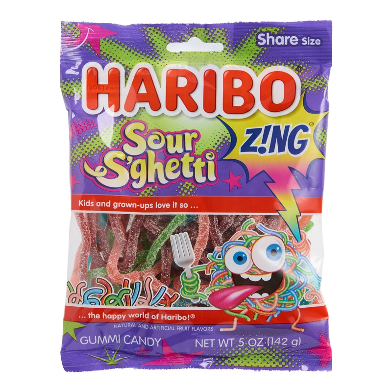 Haribo Sour Spaghetti Gummy Candy