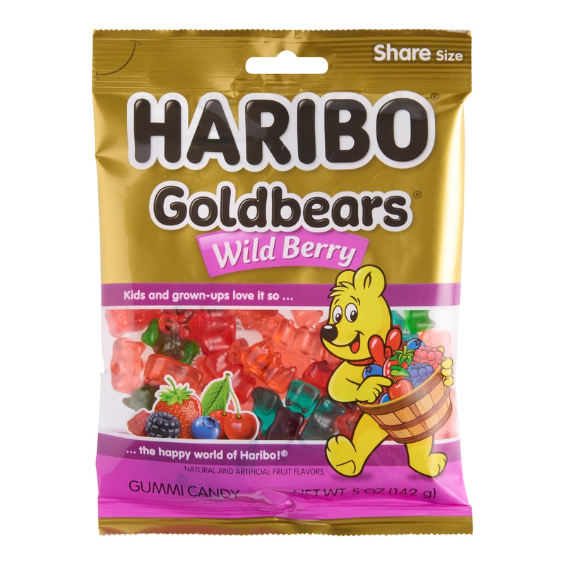 Haribo Wild Berry Gold Bears Gummy Candy