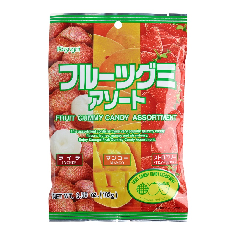 Kasugai Assorted Fruit Gummy Candy
