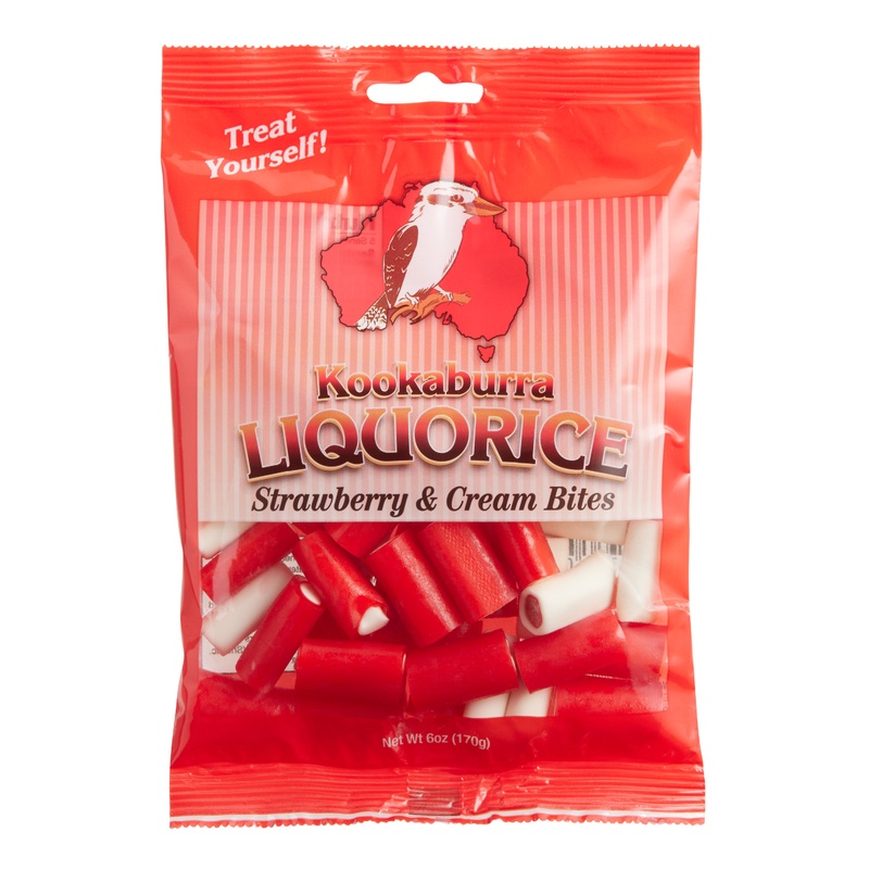 Kookaburra Strawberry and Cream Licorice Bites Set Of 2