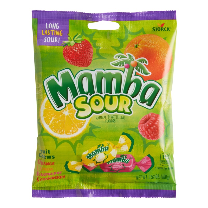 Mamba Sour Fruit Chews Bag Set Of 12