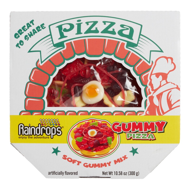 Raindrops Large Pizza Gummy Candy