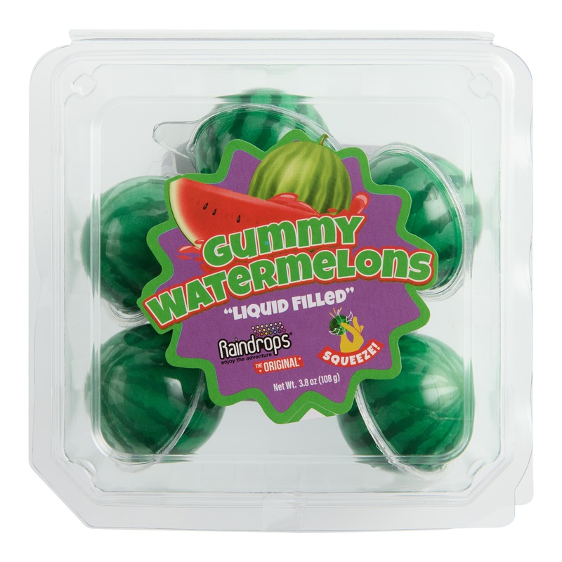 Raindrops Watermelon Liquid Filled Gummy Candy 6 Piece
