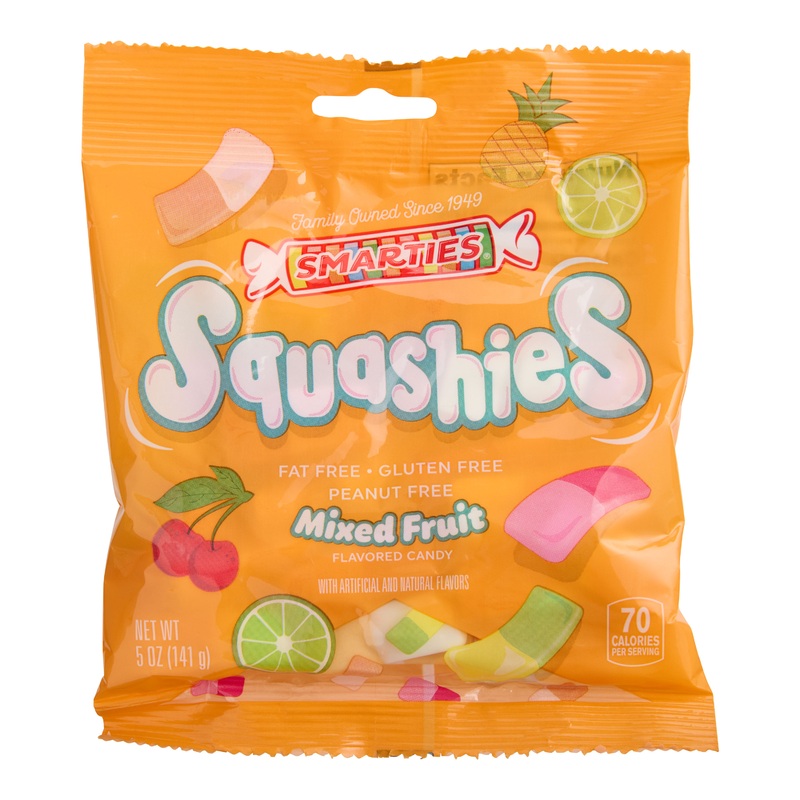 Smarties Squashies Mixed Fruit Gummy Candy