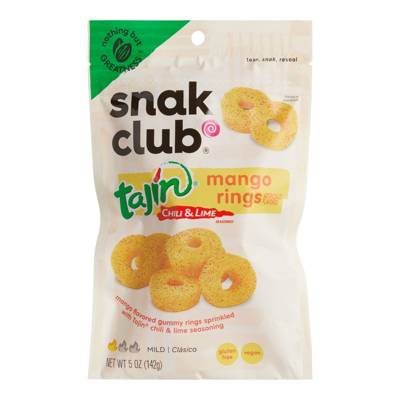 Snak Club Tajin Chili and Lime Mango Ring Gummy Candy