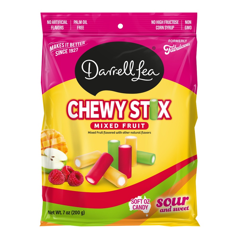 Darrell Lea Chewy Stix Sour Fruit Chewy Candy