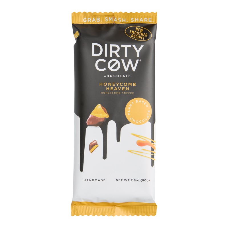 Dirty Cow Honeycomb Heaven Vegan Chocolate Bar