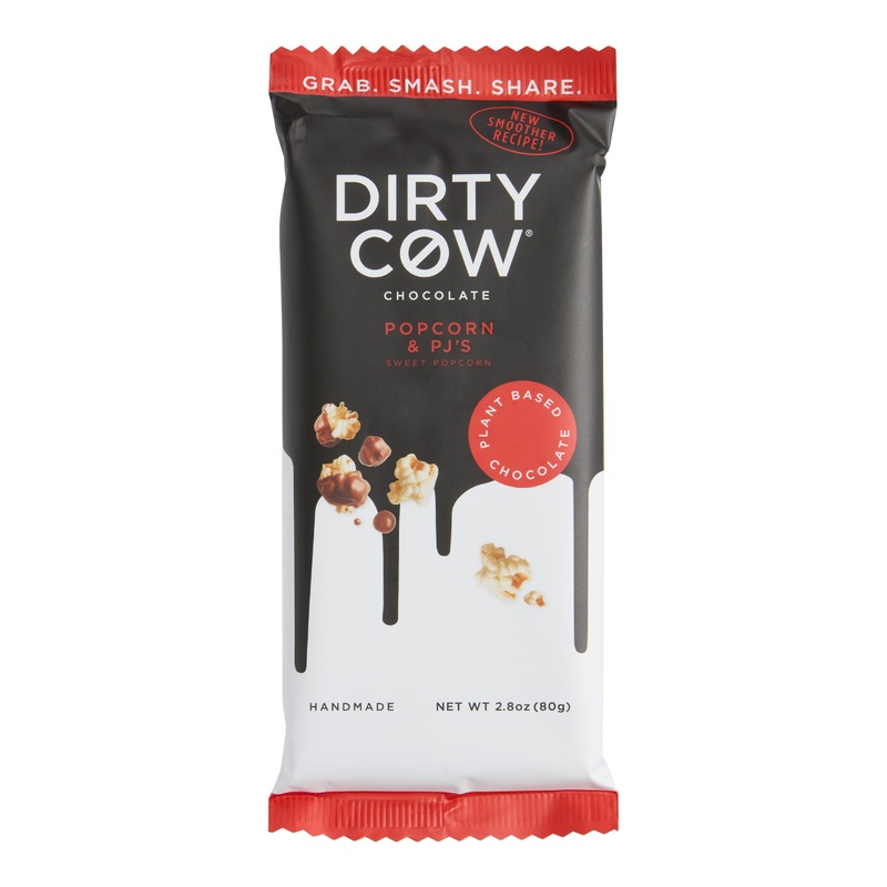 Dirty Cow Sweet Popcorn and Vegan Chocolate Bar