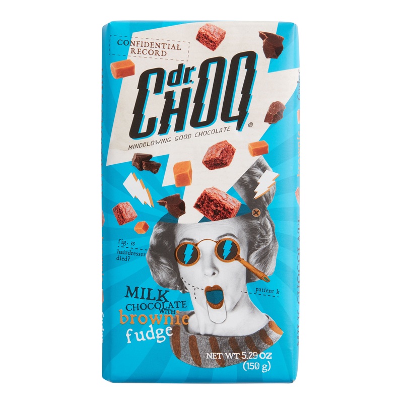 Dr Choq Brownie Fudge Milk Chocolate Bar Set Of 2