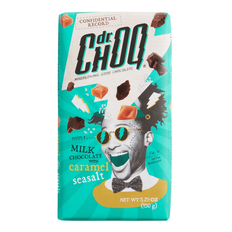 Dr Choq Caramel Sea Salt Milk Chocolate Bar Set Of 2
