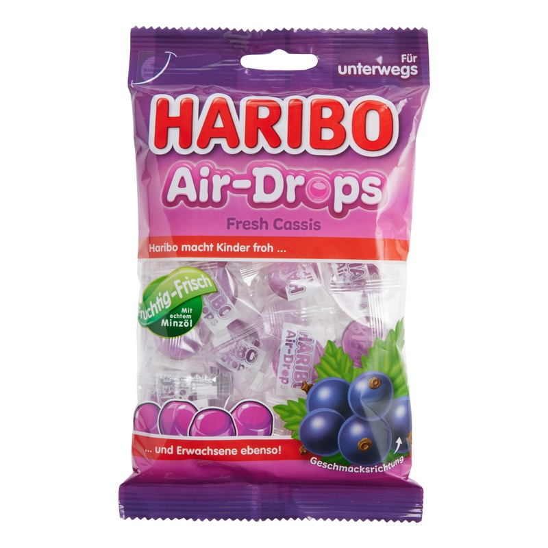 Haribo Black Currant Air Drops Gummy Candy Set Of 2