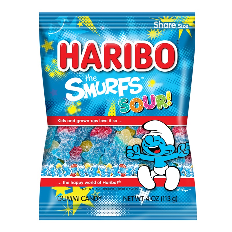 Haribo The Smurfs Sour Gummy Candy