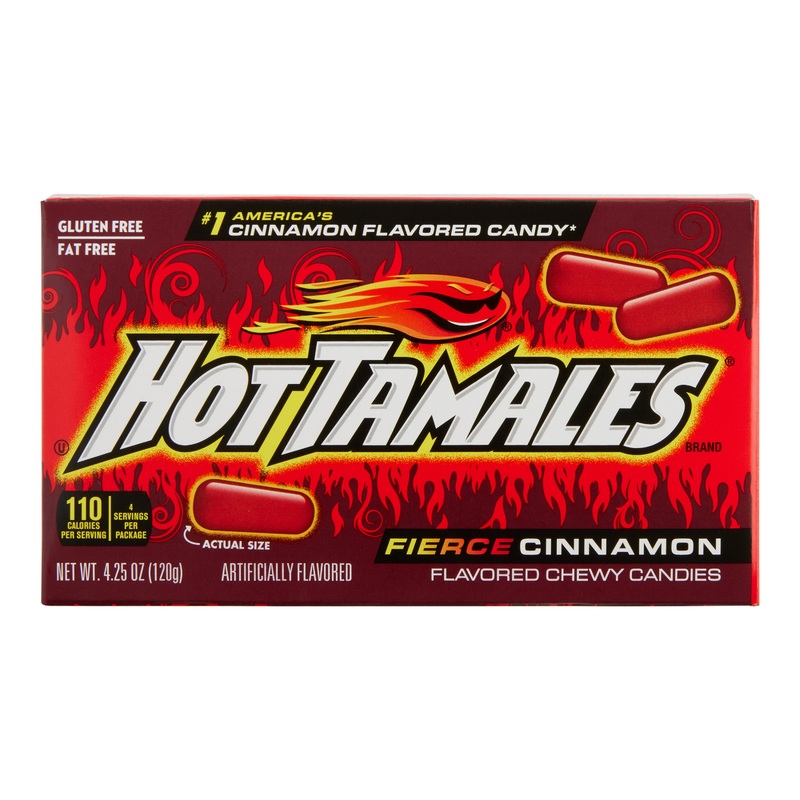 Hot Tamales Fierce Cinnamon Chewy Candy Theater Box