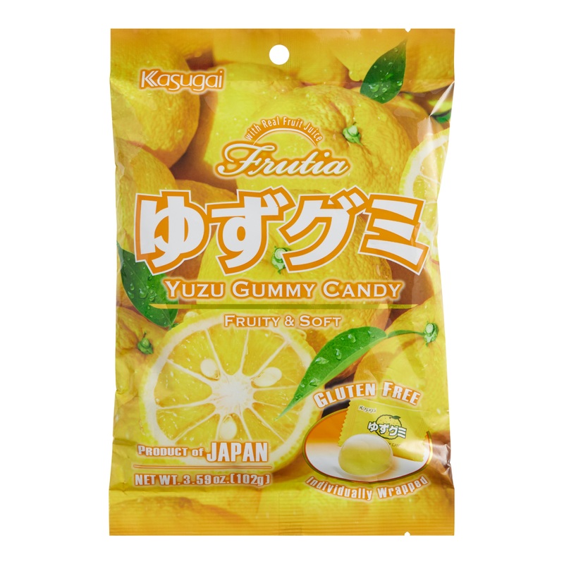 Kasugai Yuzu Gummy Candy Set of 2