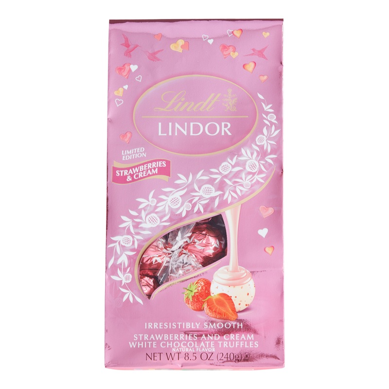 Lindt Strawberries & Cream White Chocolate Truffles