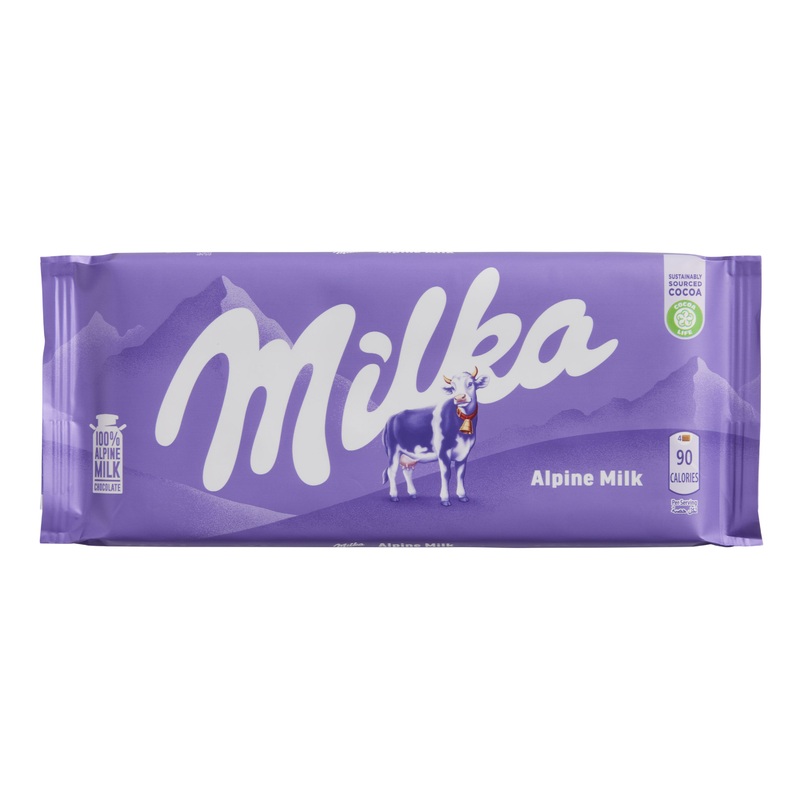 Milka Alpine Milk Chocolate Bar