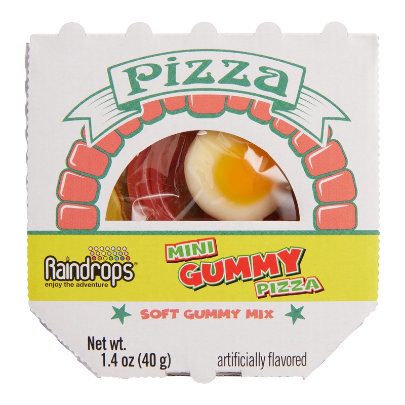 Raindrops Mini Pizza Gummy Candy Set of 2