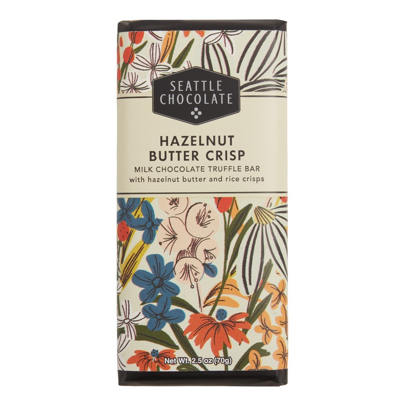 Seattle Hazelnut Butter Crisp Milk Chocolate Truffle Bar