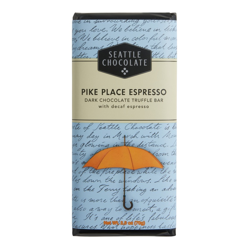 Seattle Pike Place Espresso Dark Chocolate Truffle Bar