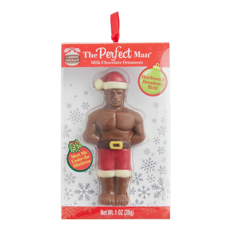 The Perfect Man Hollow Milk Chocolate Ornament