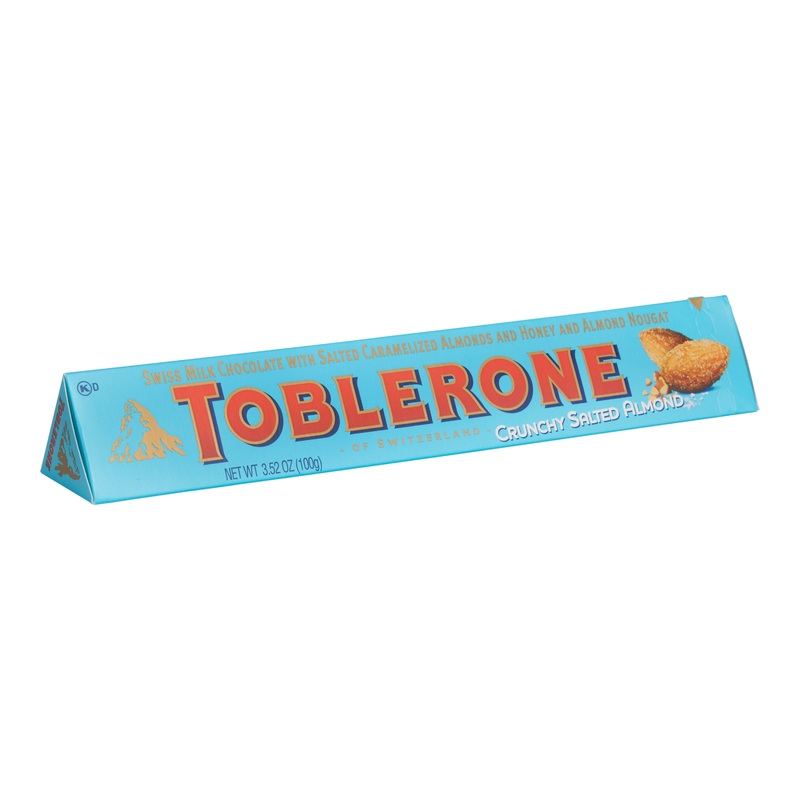Toblerone Crunchy Salted Almond Milk Chocolate Bar