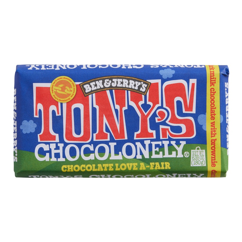 Tony’s Chocolonely Ben And Jerry’s Brownie Chocolate Bar