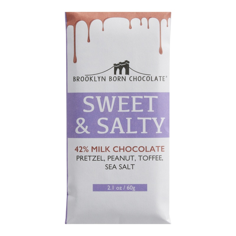 Brooklyn Born Sweet And Salty Milk Chocolate Bar