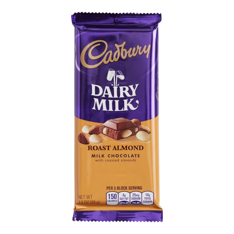 Cadbury Roast Almond Milk Chocolate Bar