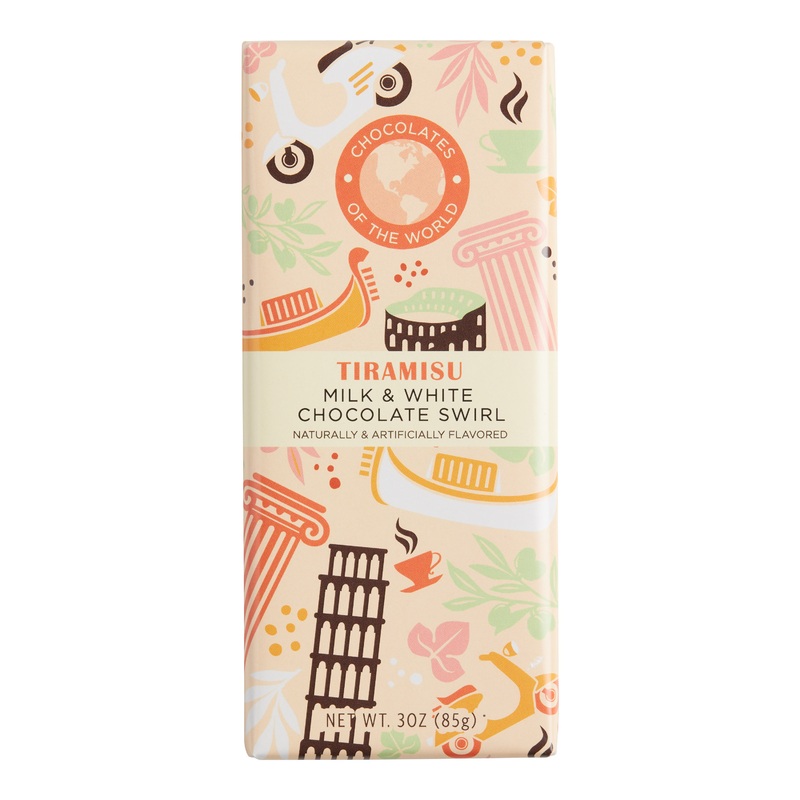 Chocolate Of The World Tiramisu Milk Chocolate Bar