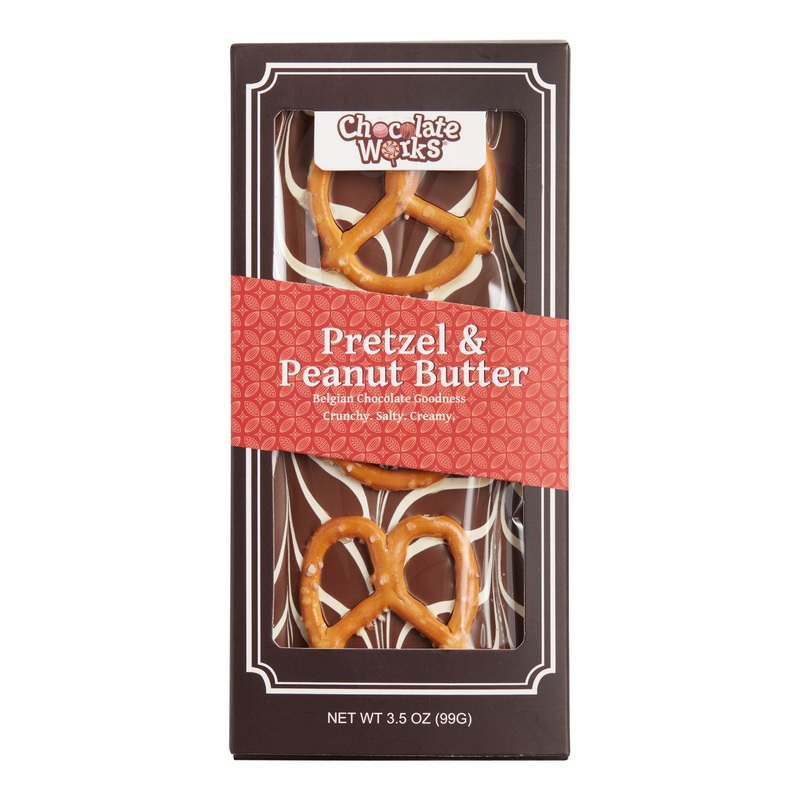 Chocolate Works Pretzel & Peanut Milk Chocolate Bar Set Of 3