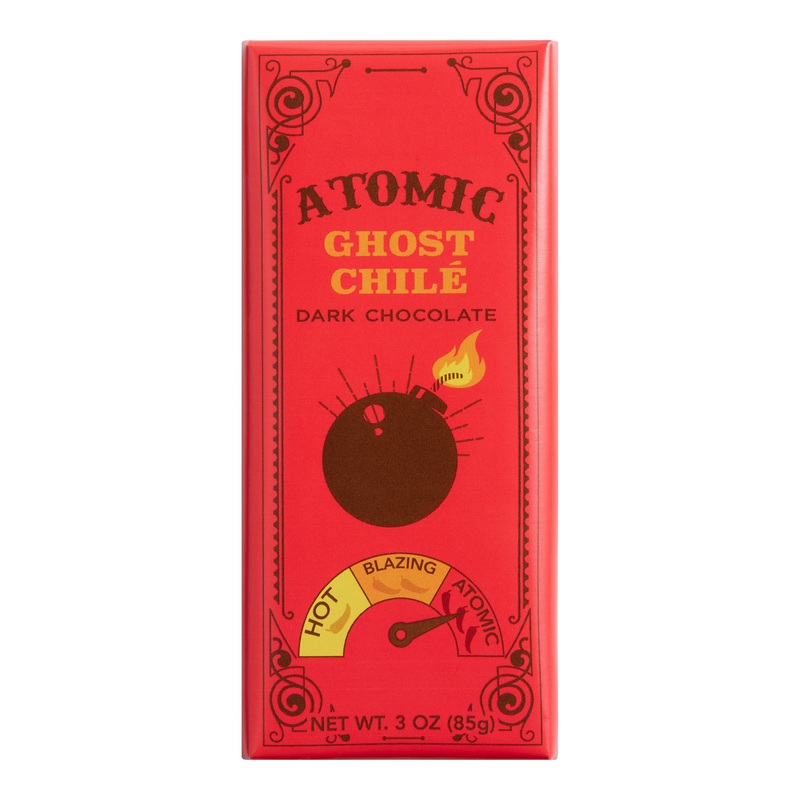 Hot Bars Atomic Ghost Chile Dark Chocolate Bar