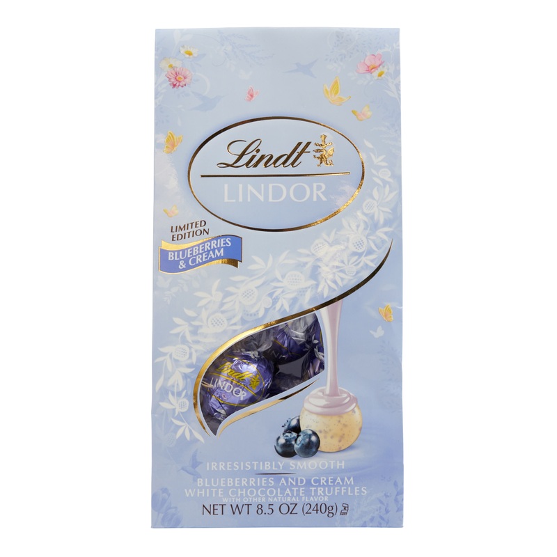 Lindt Lindor Blueberries & Cream White Chocolate Truffle Bag