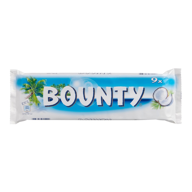 Mars Bounty Coconut Milk Chocolate Bar 9 Piece