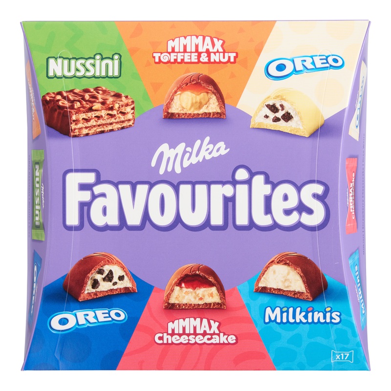 Milka Favourites Assorted Milk Chocolates 17 Count