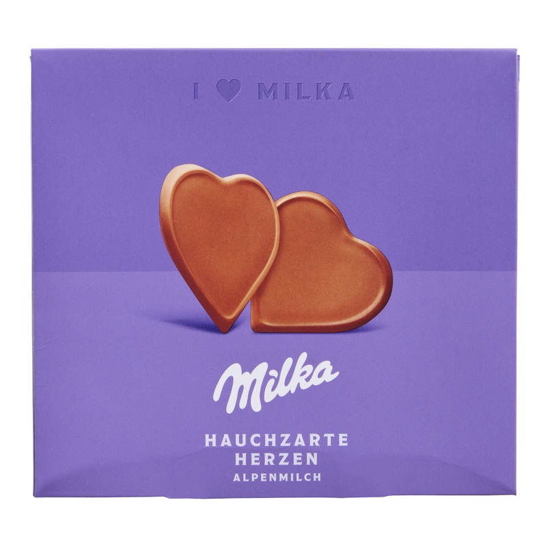 Milka Heart-Shaped Milk Chocolates Box 20 Count