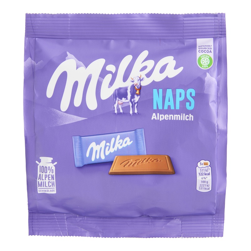 Milka Naps Alpine Milk Chocolates 23 Count