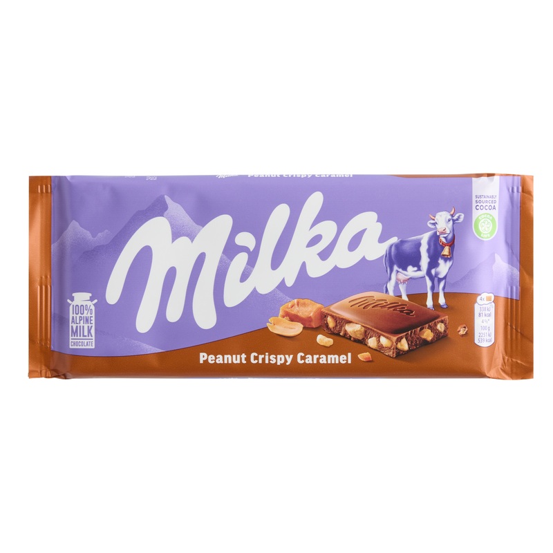 Milka Peanut Crisp Milk Chocolate Bar