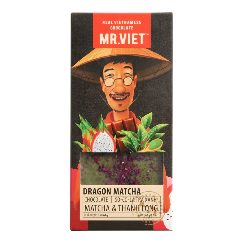 Mr. Viet Dragon Matcha Milk Chocolate Bar