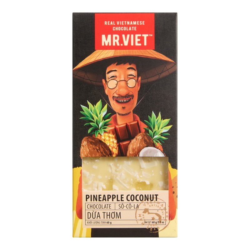 Mr. Viet Pineapple Coconut White Chocolate Bar