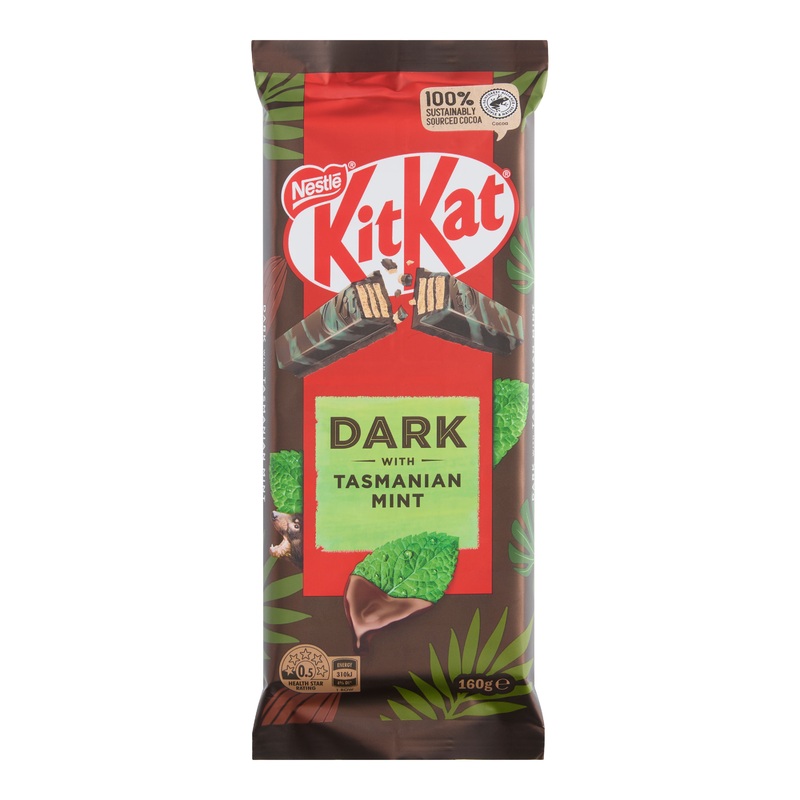 Nestle Kit Kat Tasmanian Mint Dark Chocolate Wafer Block