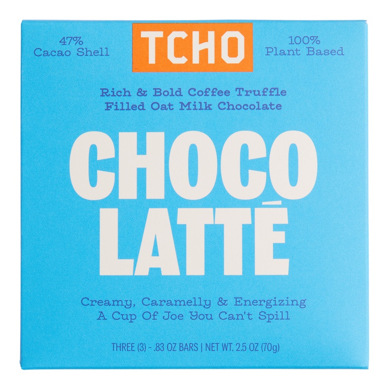TCHO Choco Latte Coffee Truffle Oat Milk Chocolate Bar