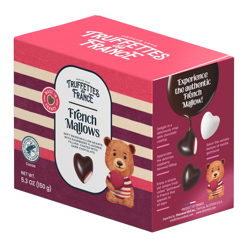 Truffettes de France Marshmallow Raspberry Dark Chocolates