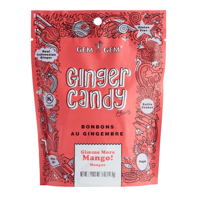 Gem Gem Mango Ginger Chewy Candy