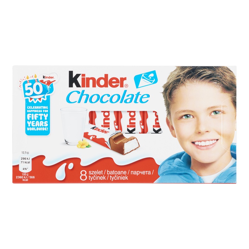 Kinder Milk Cream Chocolate Bars Set of 10