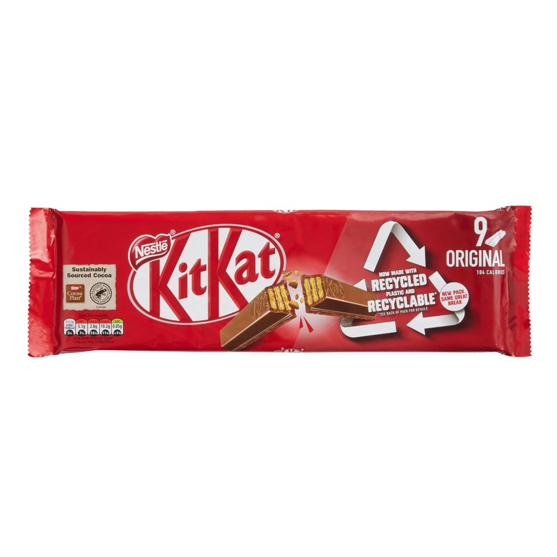 Nestle Kit Kat Original Chocolate Wafer Bars 9 Piece