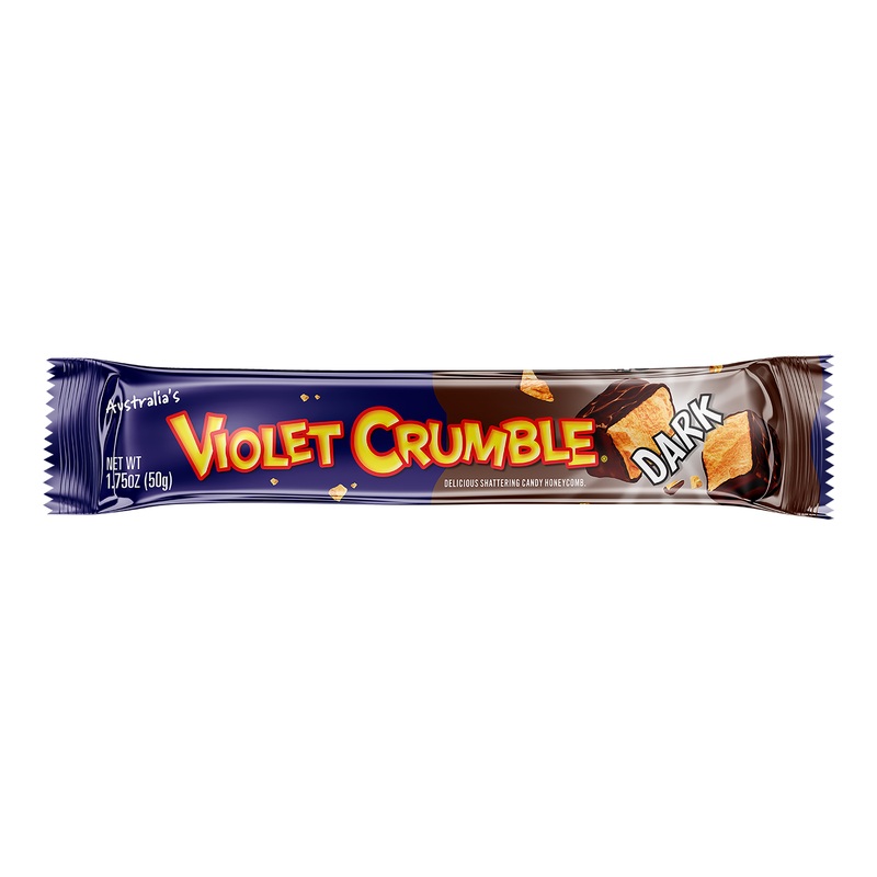 Violet Crumble Dark Chocolate Honeycomb Candy Bar