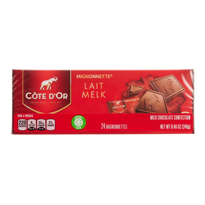 Cote D’Or Mignonnettes Milk Chocolate Squares Box
